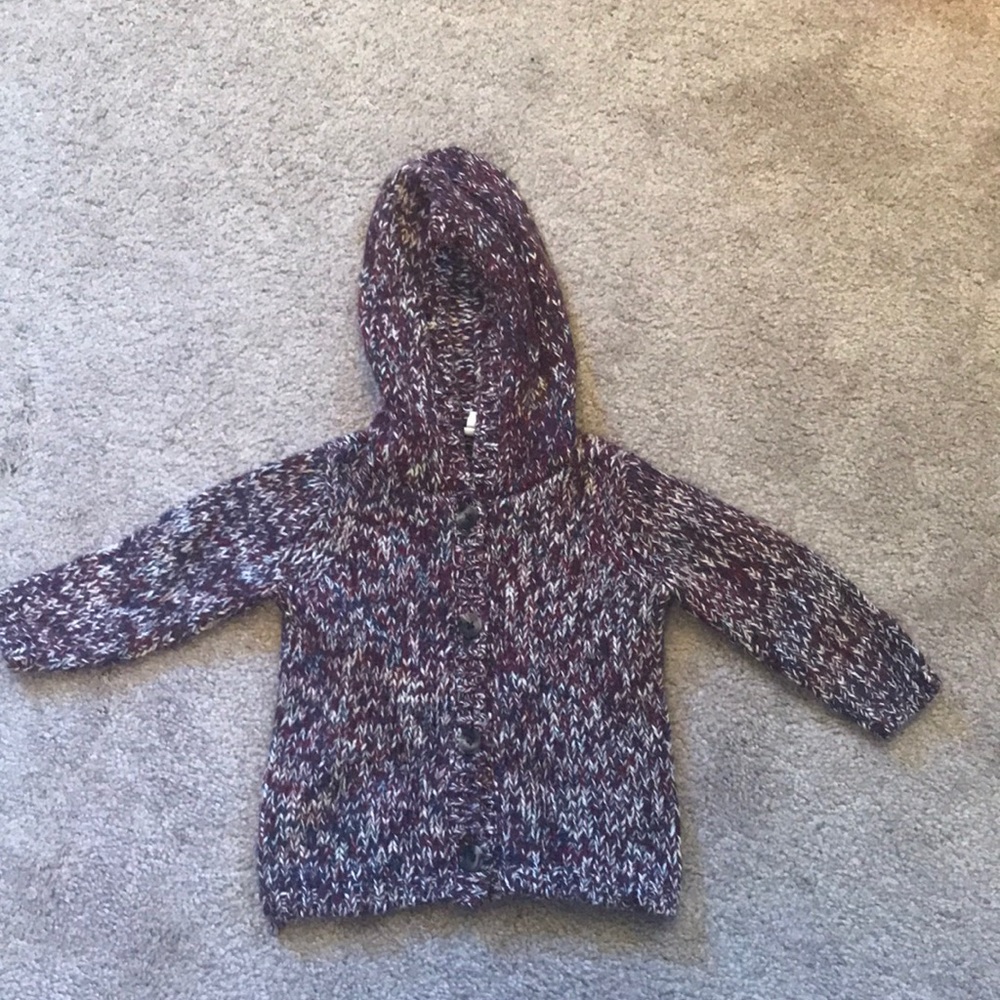 Tucker Tate deep purple button sweater - 6 months